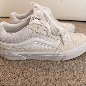 Vans Cream and White Sneakers